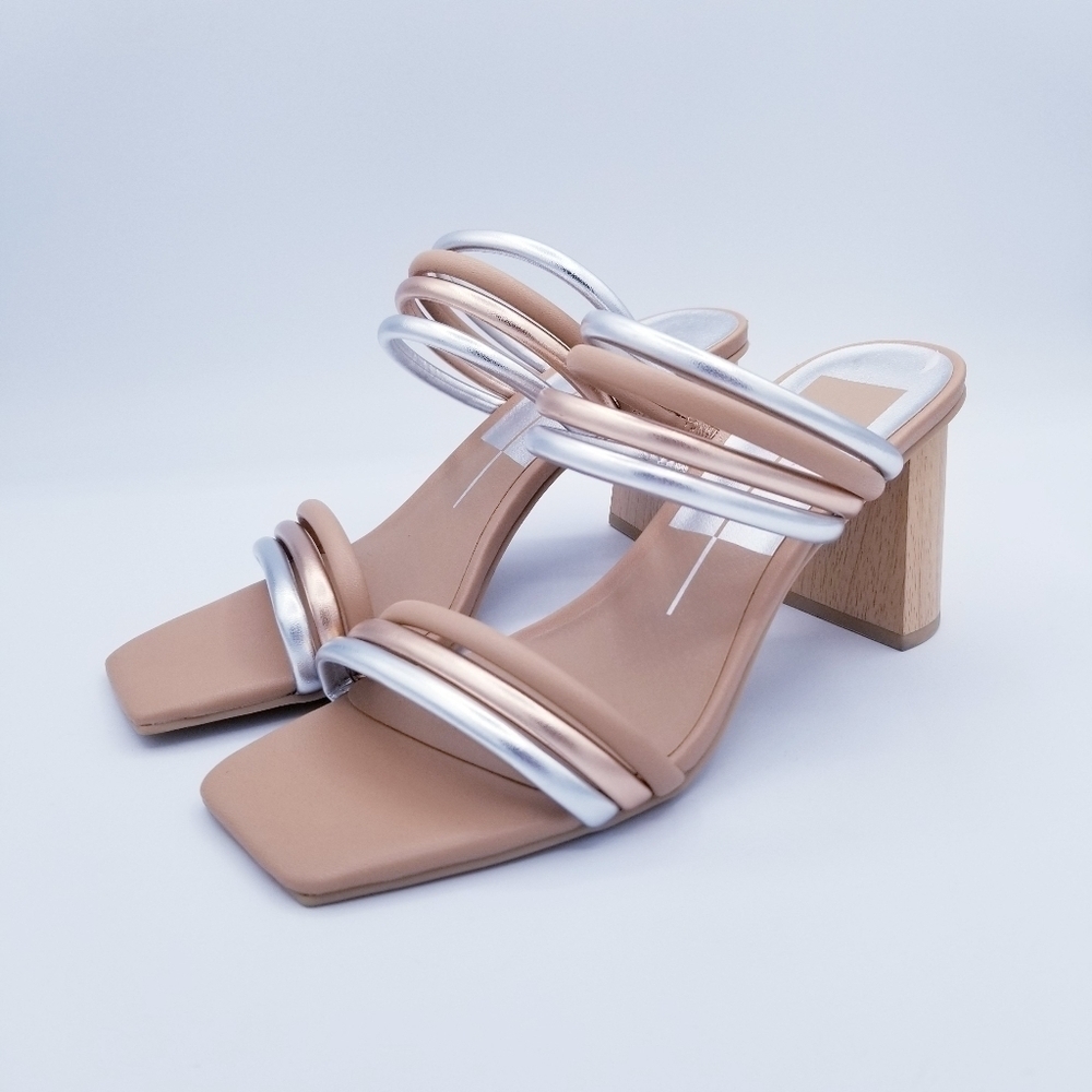 Dolce Vita 3-Tone Strappy Heels Sandals NWOT size 7.5 - Picture 2 of 10